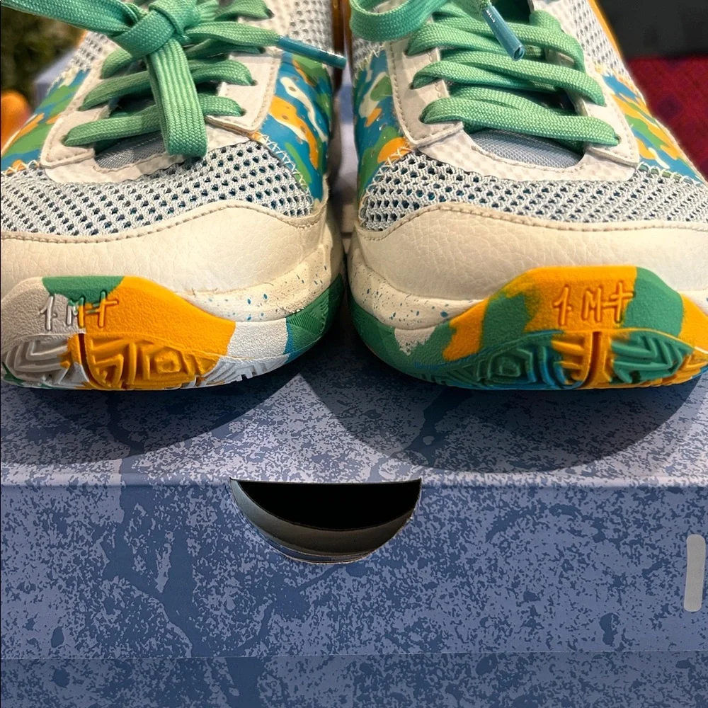 Nike Ja 1 'Water Battle' Blue‎ Orange Sneakers Size 4.5Y DX2294-100 w/Box